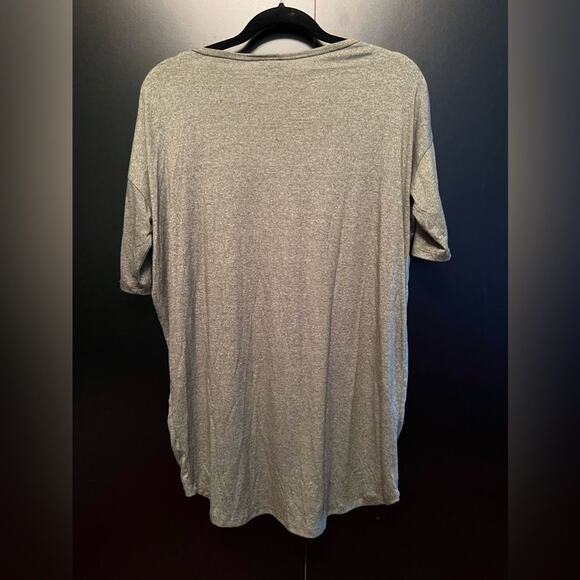 LuLaRoe Irma Heathered Forest Green Tunic Top  Sz XXS - Picture 2 of 6